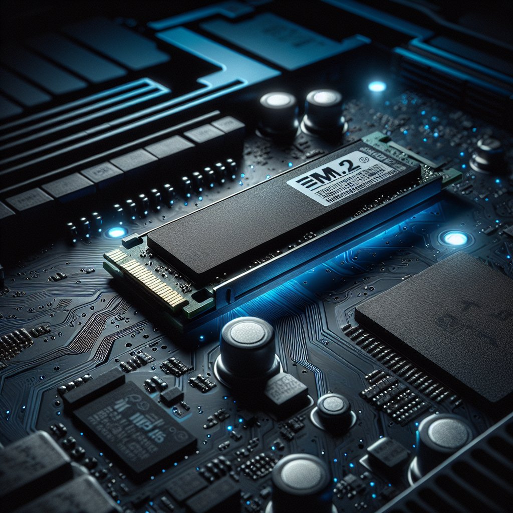 NVMe drive secured in motherboard slot