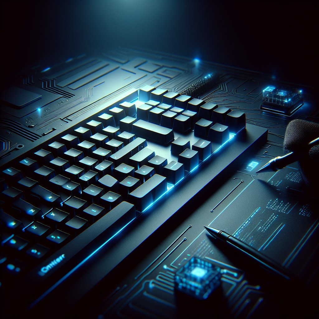 Backlit keyboard focused on Enter key