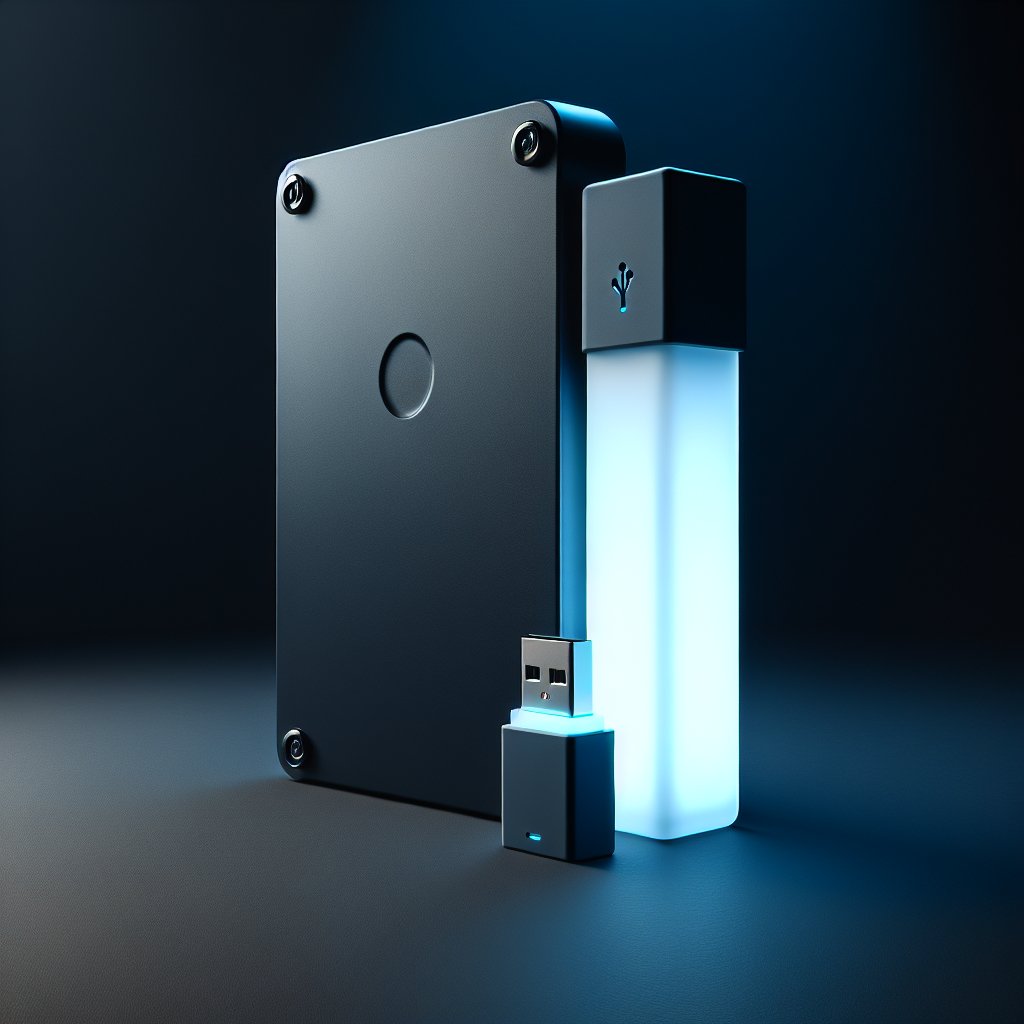 USB boot drive with hard drive