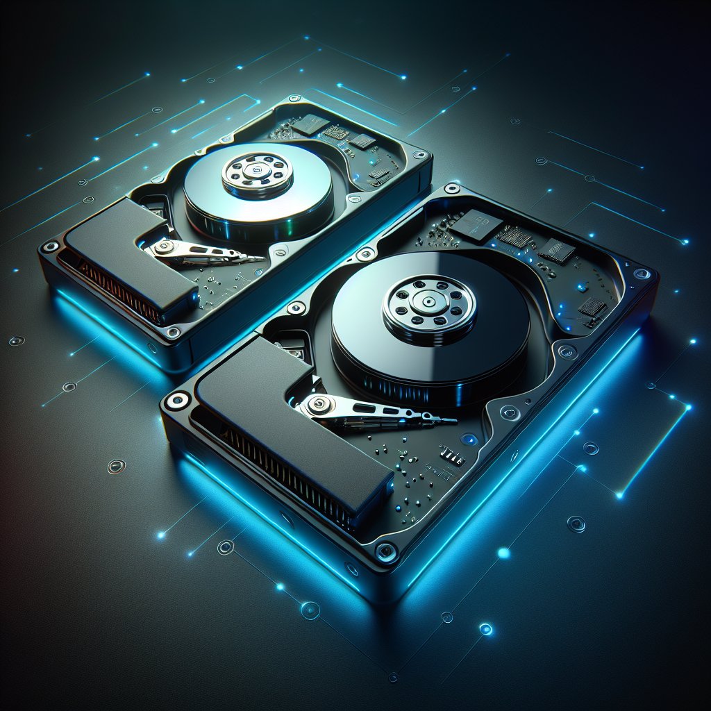 Two drives showing different erasure methods