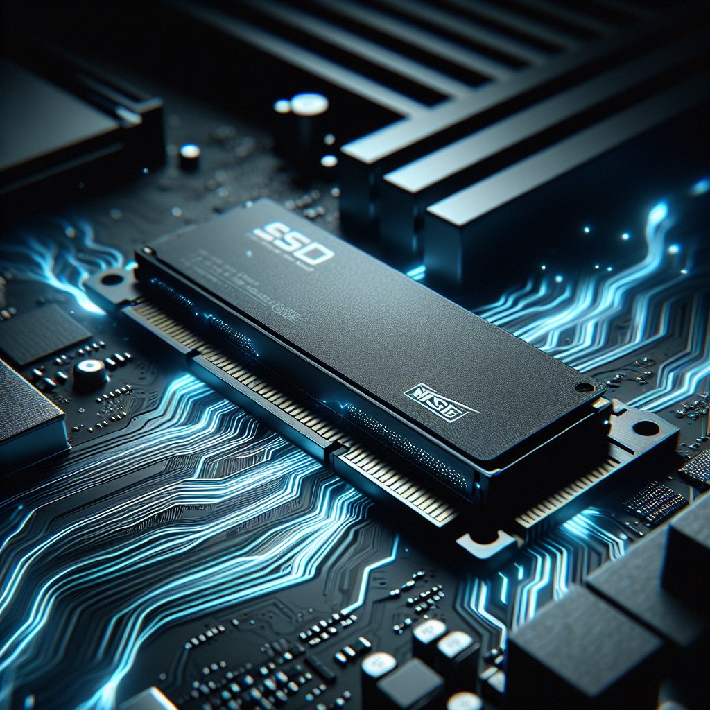 NVMe SSD installed on motherboard