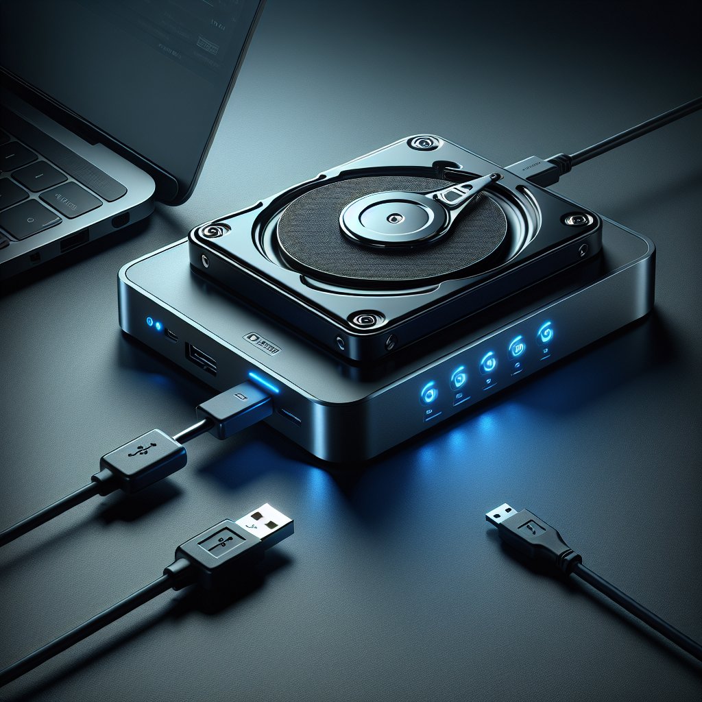 Hard drive in USB docking station