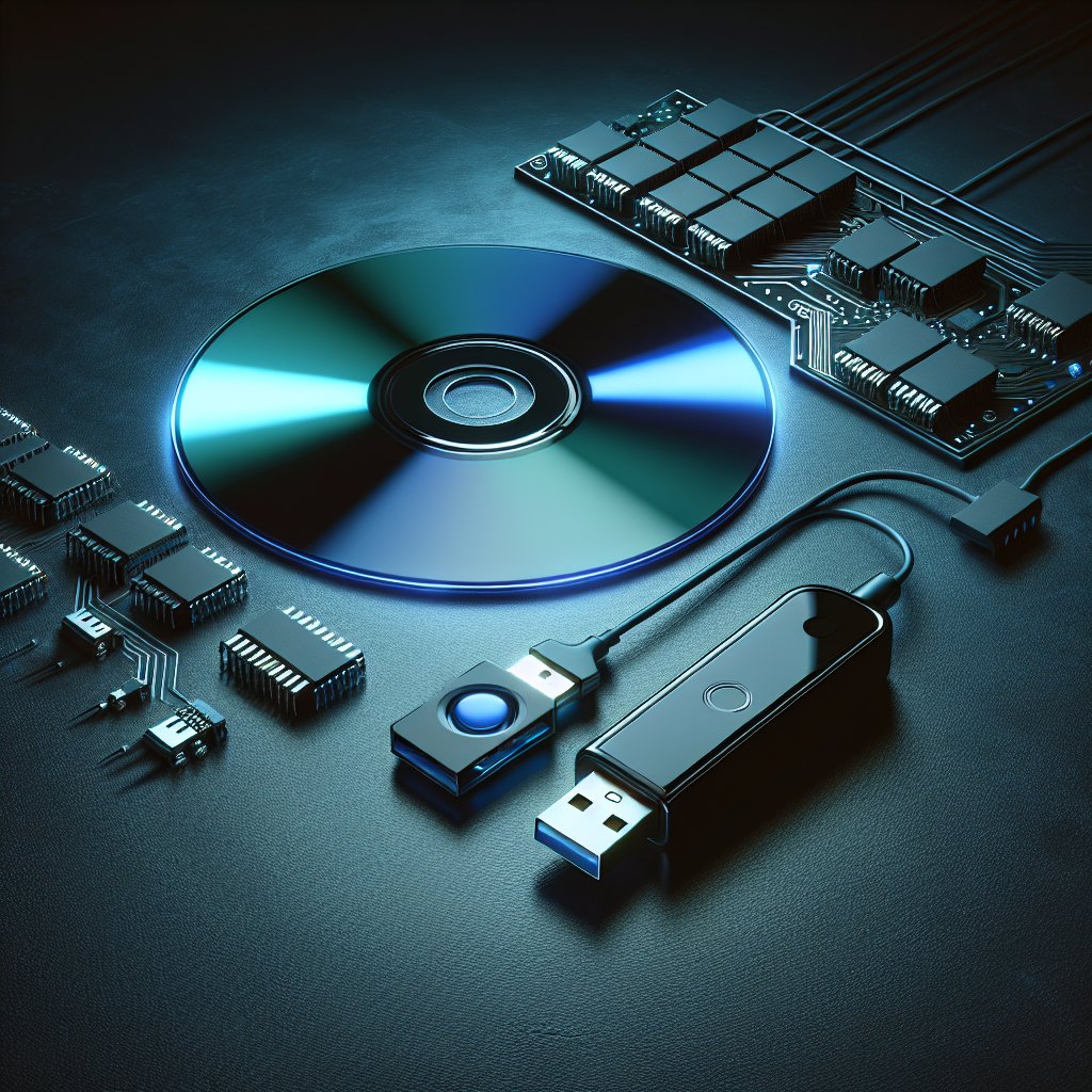 USB drive and bootable CD-ROM media